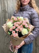 Букет цветов из:  Розы в Победе