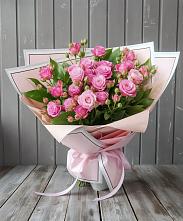 Букет Розовый кустик в Победе