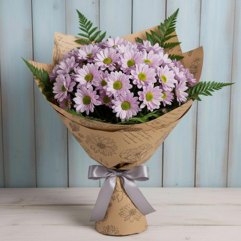 Букет цветов из: Хризантемы в Победе