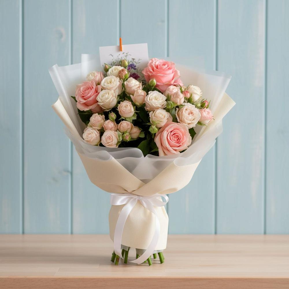 Букет цветов из: Розы в Победе