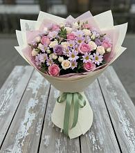 Букет цветов из:  Розы и Хризантемы #REPLACE_PRED# Победе