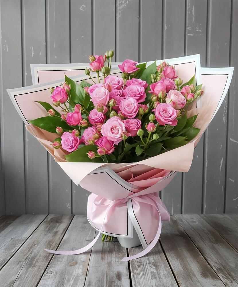 Букет Розовый кустик в Победе