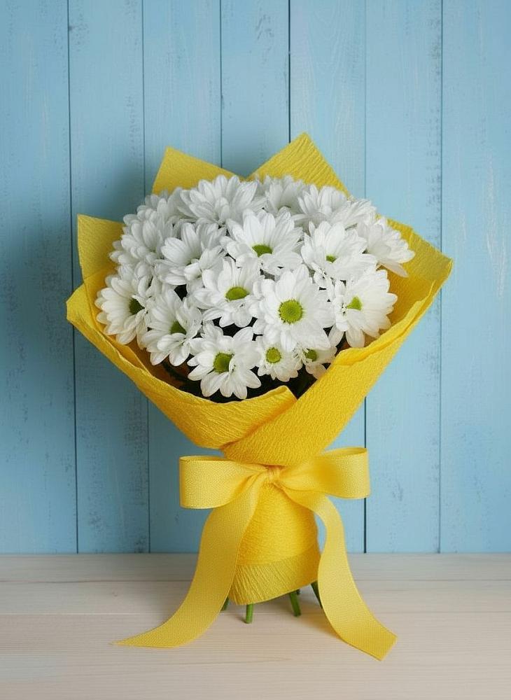 Букет цветов из: Хризантемы в Победе