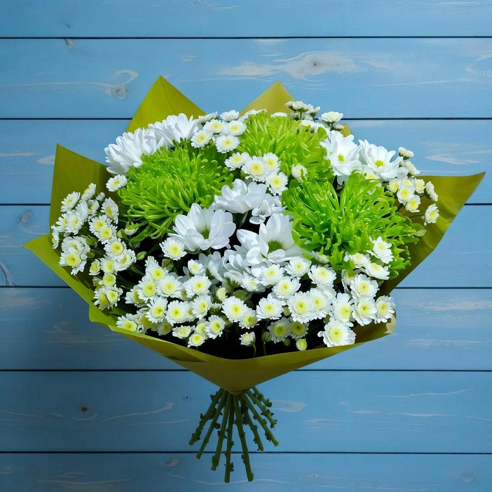 Букет цветов из: Хризантемы в Победе