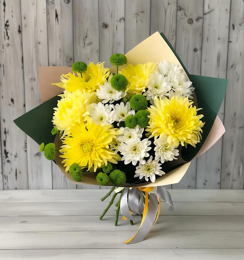 Букет цветов из: Хризантемы в Победе