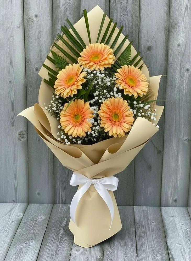 Букет цветов из: Герберы в Победе