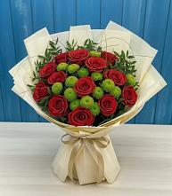 Букет цветов из:  Розы и Хризантемы в Победе