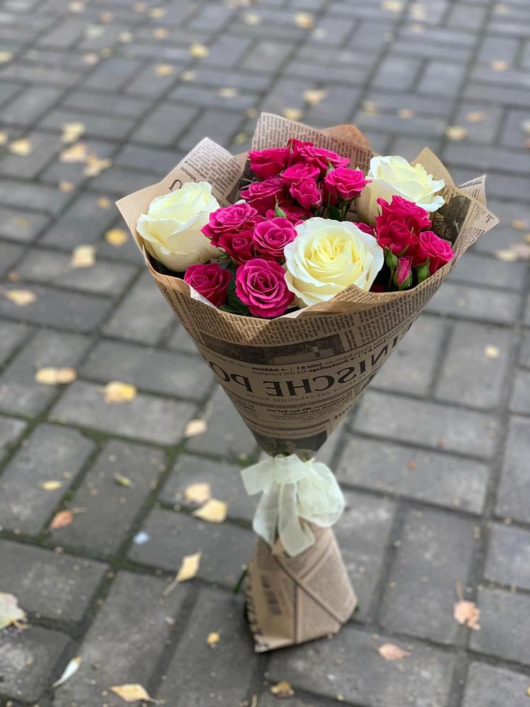 Букет цветов из: Розы в Победе