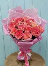 Букет 15 Розовых роз Равель #REPLACE_PRED# Победе