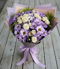 Букет цветов из:  Хризантемы и Розы в Победе